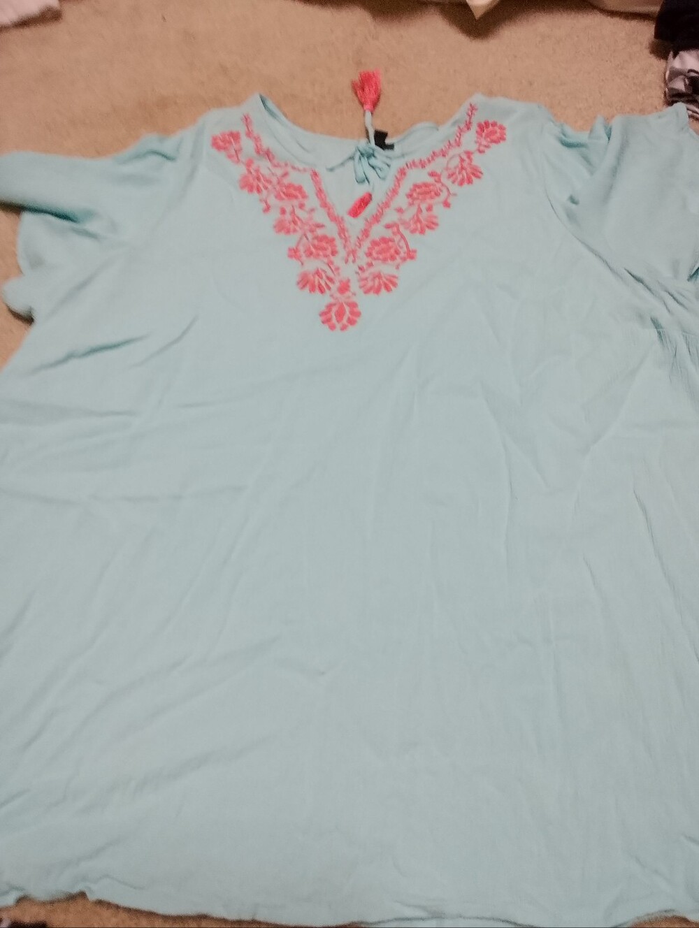 Crinkle Linen Torrid Size 3 Cap Sleeve